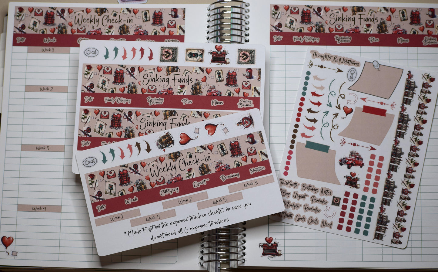 TBM BBP Workbook Sticker Kit, Traveling Love Letter #19