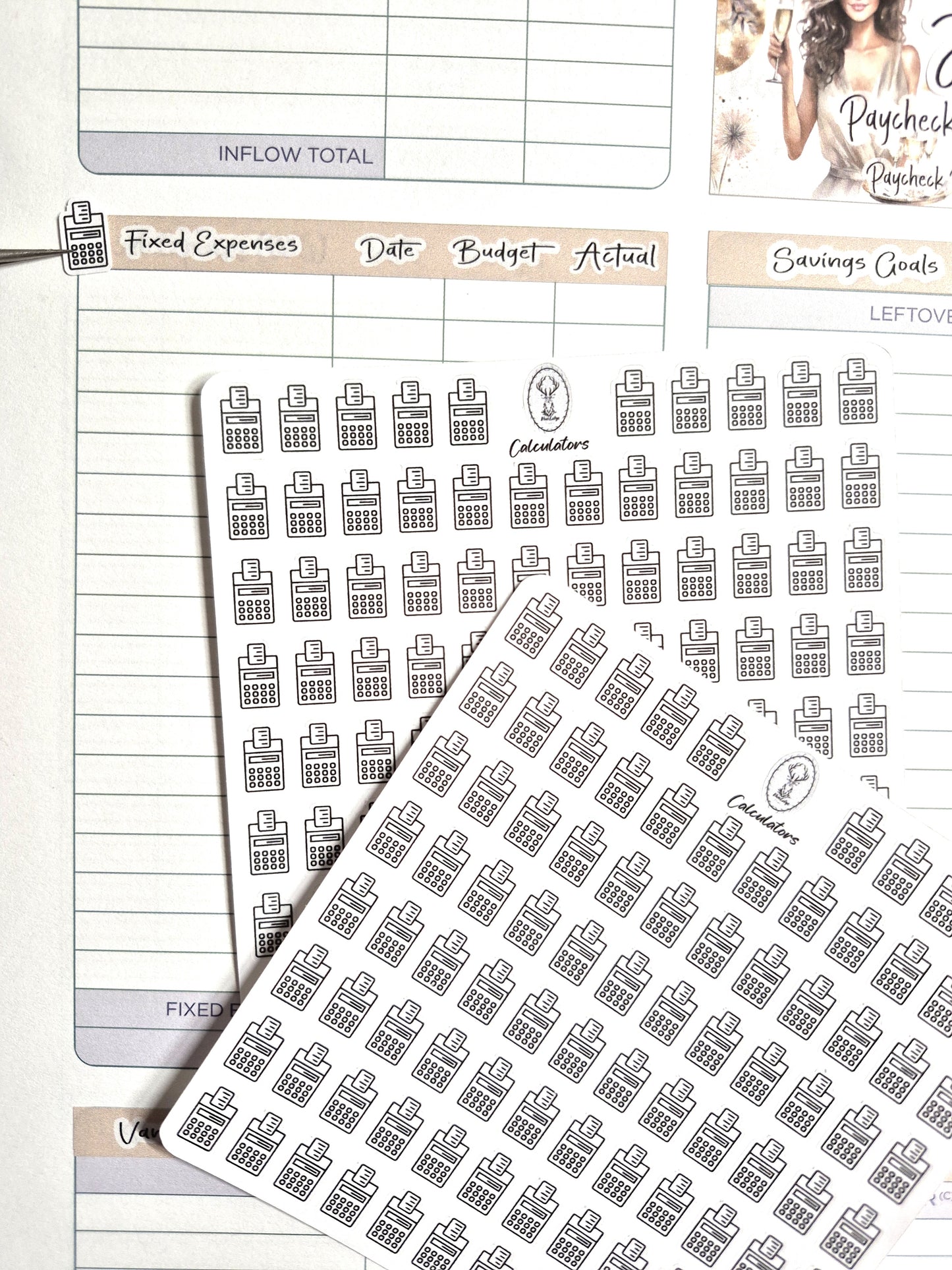 Icon Sticker Sheet, Calculators