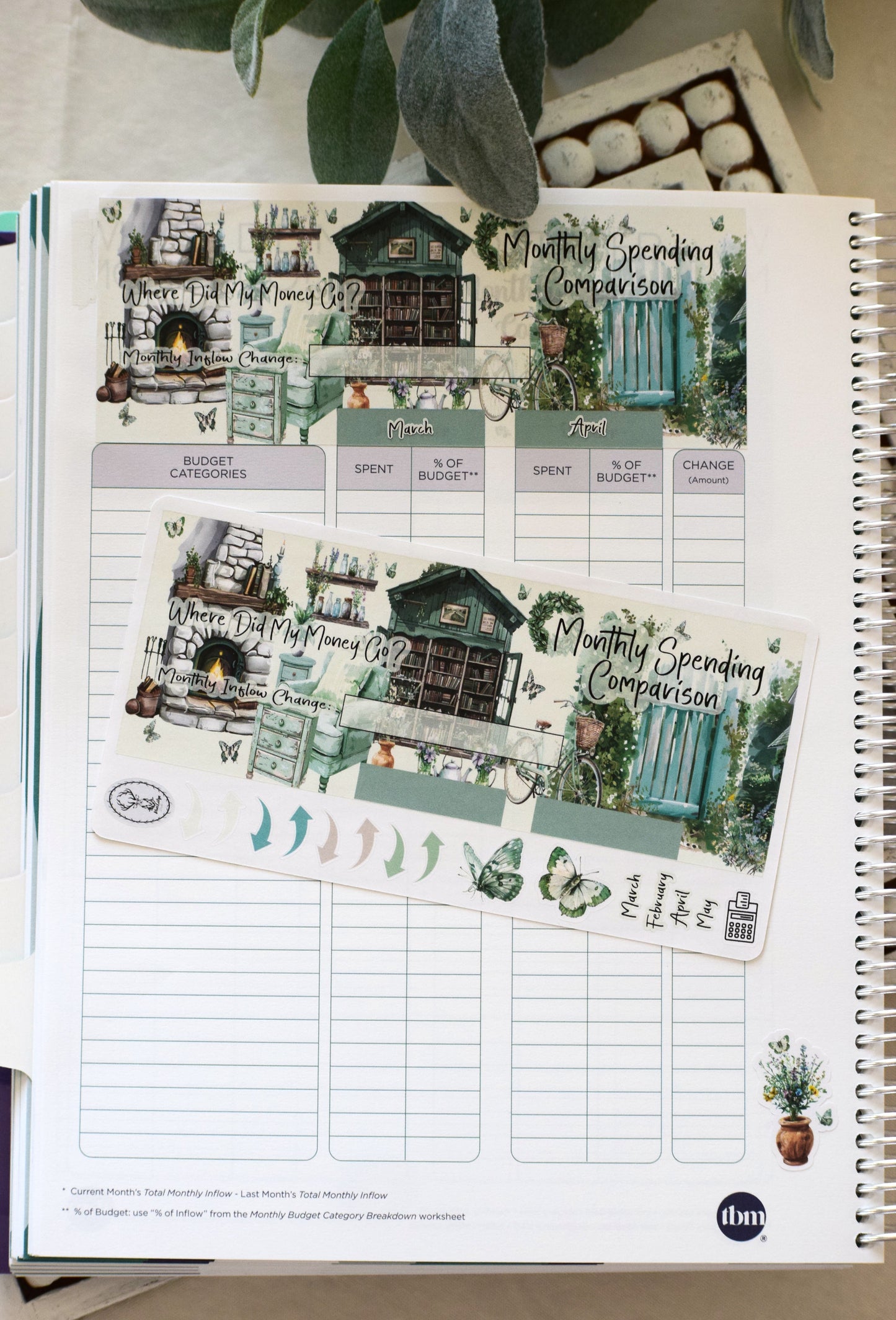 TBM BBP Workbook Sticker Kit, Cottage Getaway