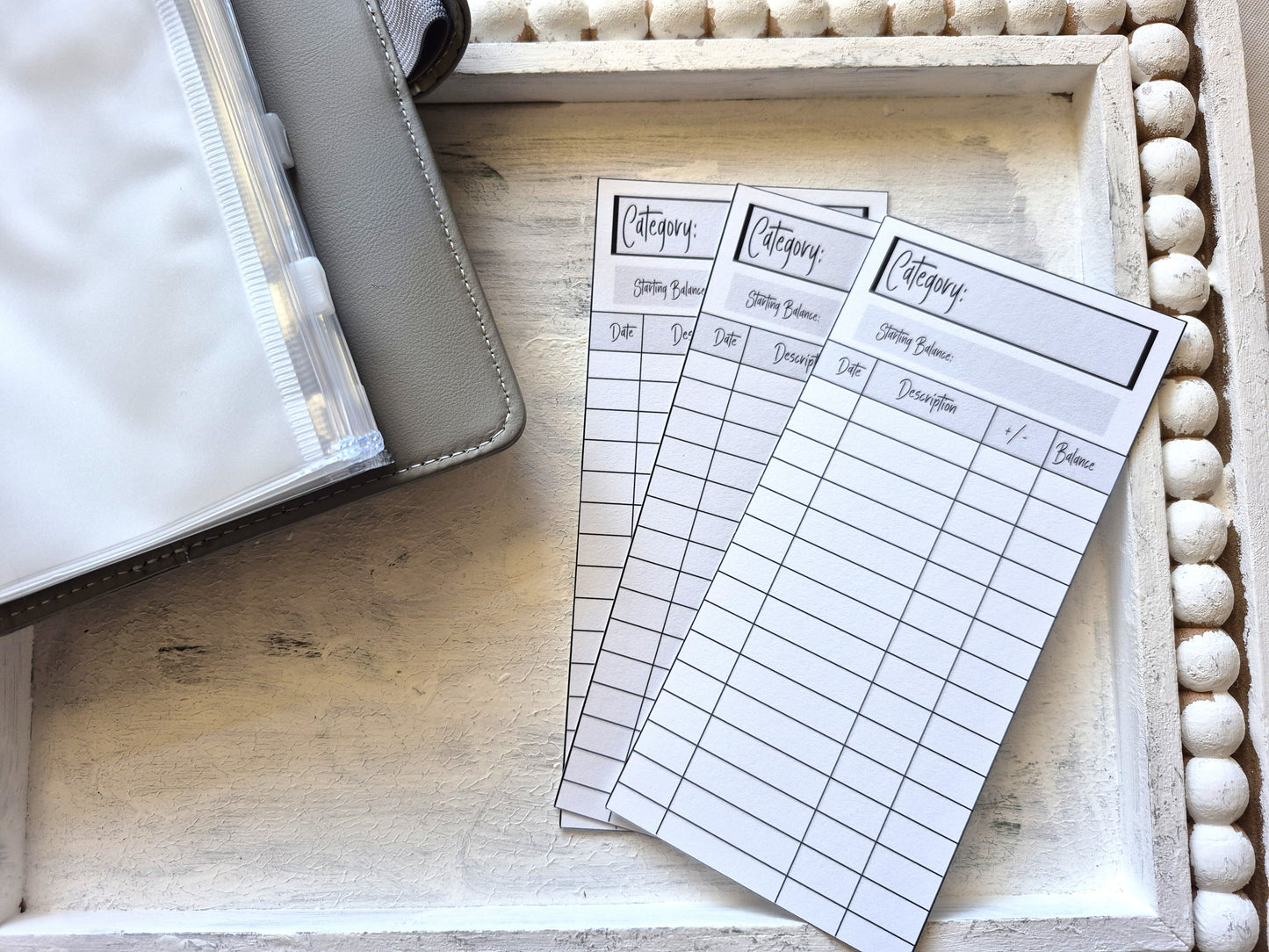 Cash Envelope Tracker Inserts | A6 Envelope Trackers | Cash Envelope Budget System | Blank, No Theme