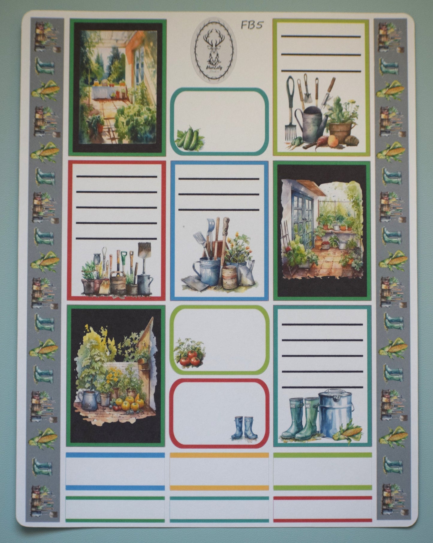 Weekly Planner Sticker Kit, #9 Garden Theme
