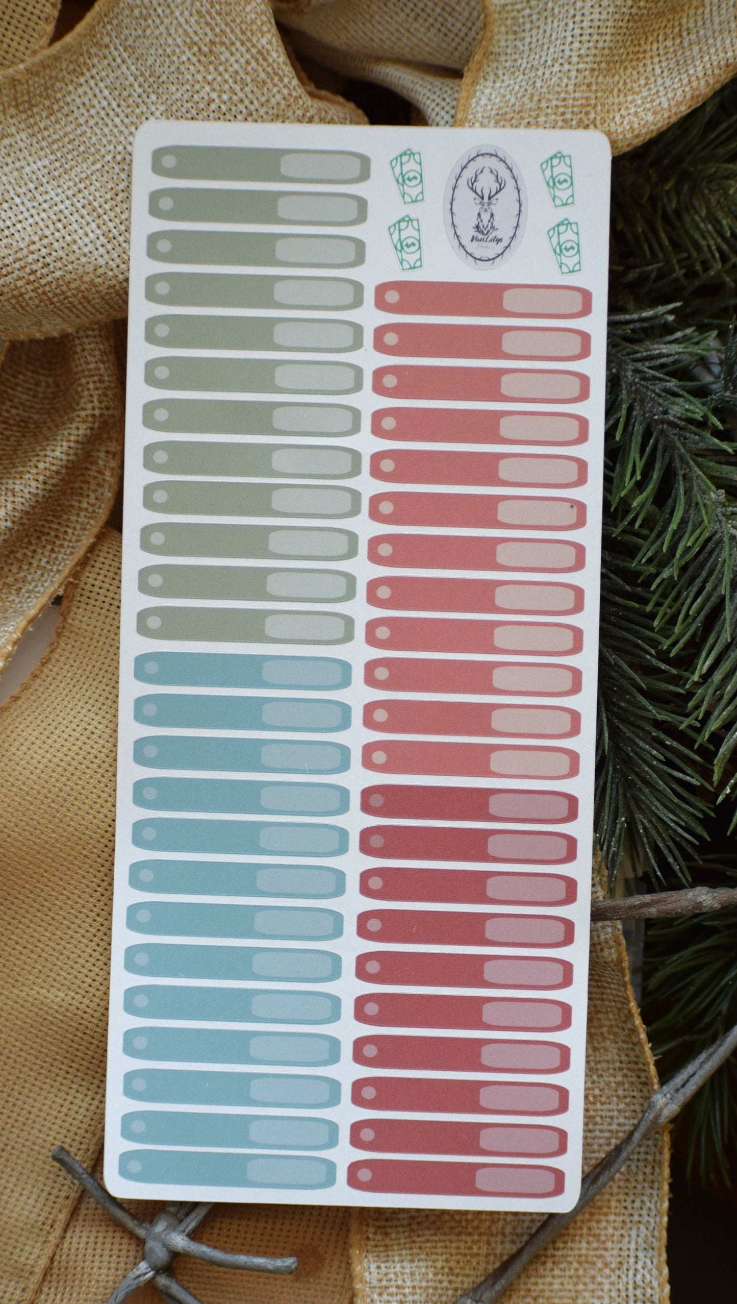 Budget Sticker Kit, Western Santa