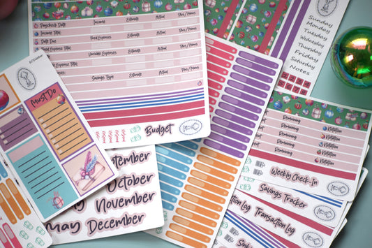 Budget Sticker Kit, Baubles Baubles Baubles