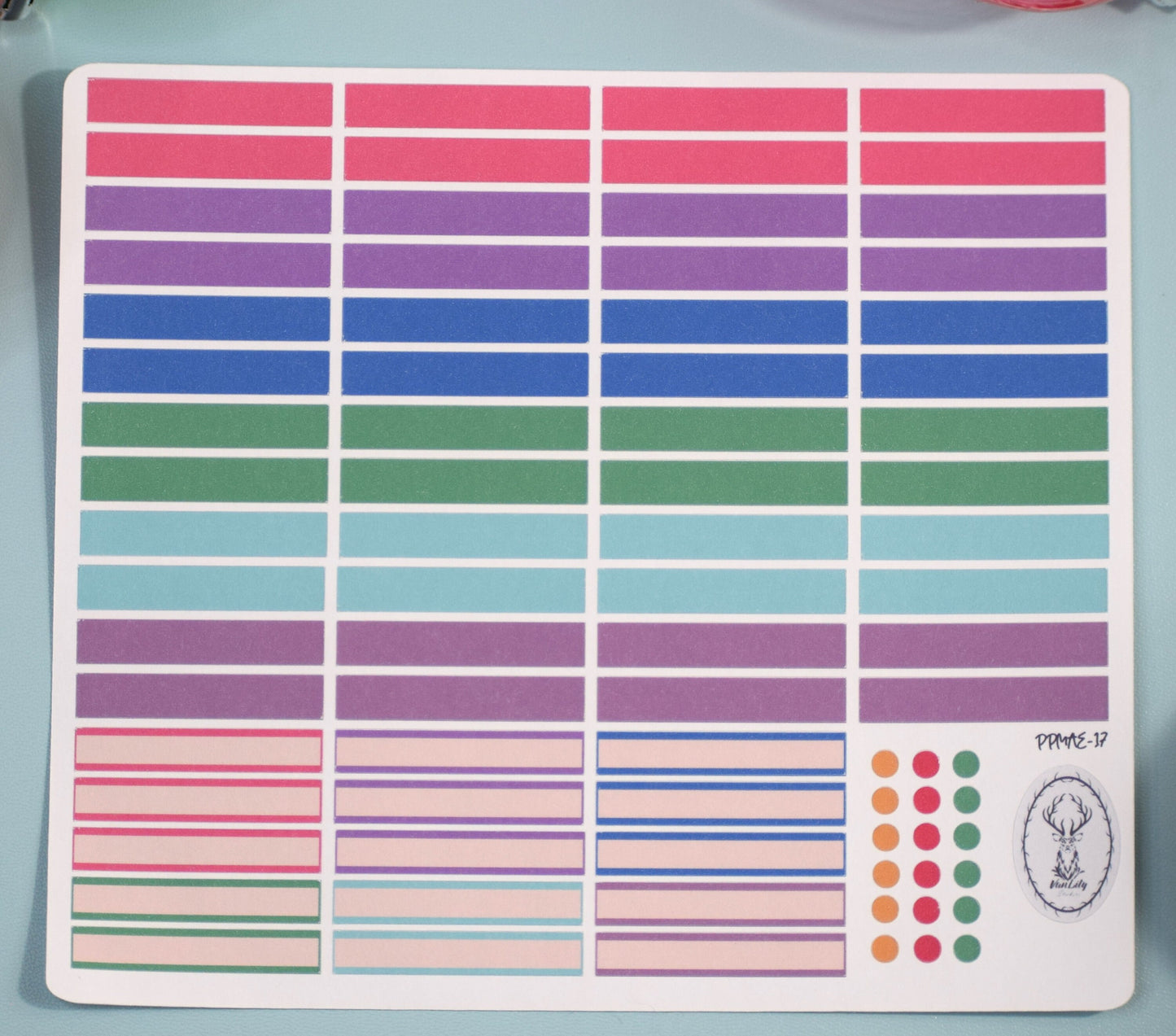 Plum Paper 7x9 MAE Weekly Planner Sticker Kit #17, Baubles Baubles Baubles