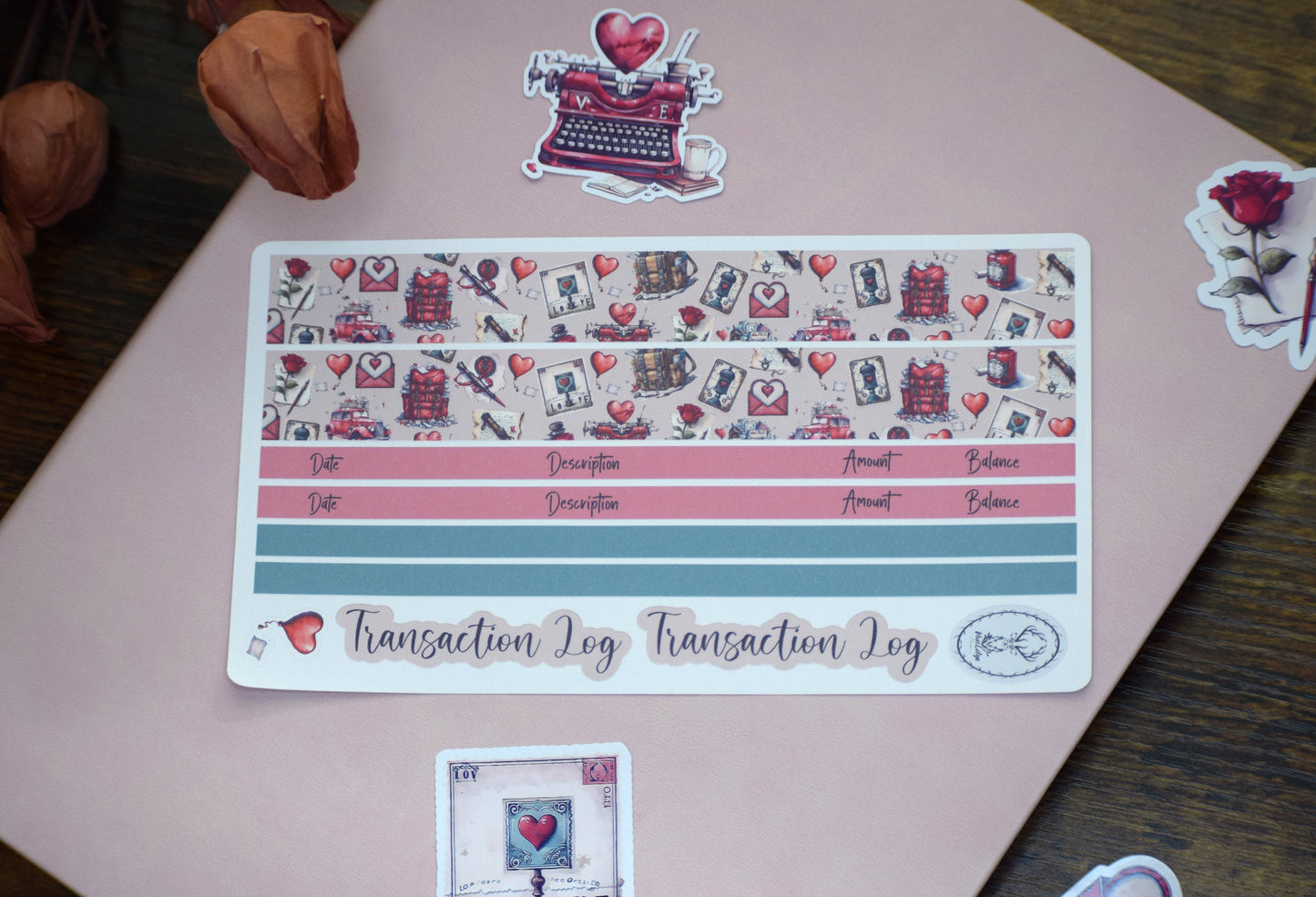 Budget Sticker Kit, Traveling Love Letter