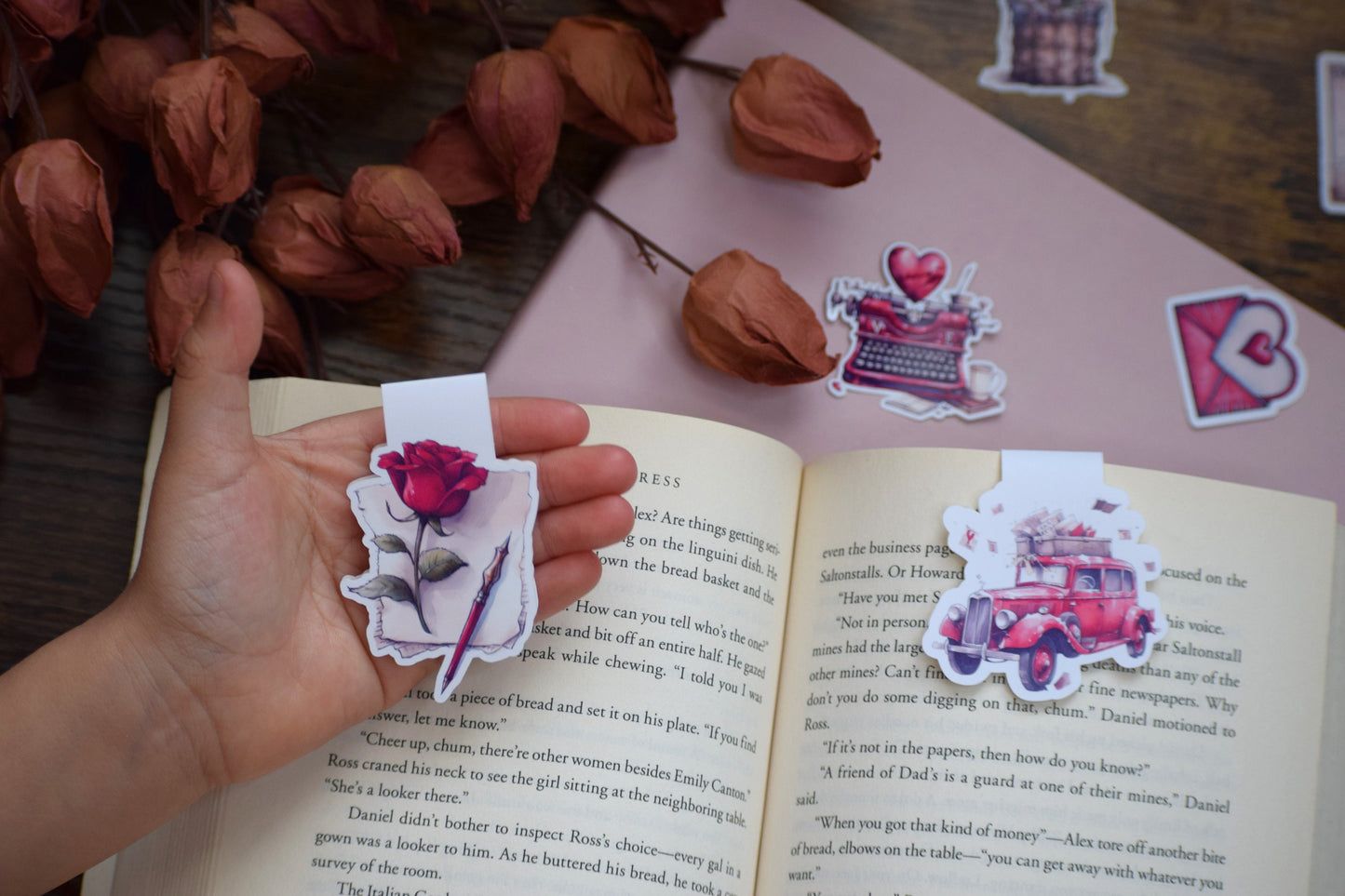 Magnetic Bookmarks, Traveling Love Letter 19