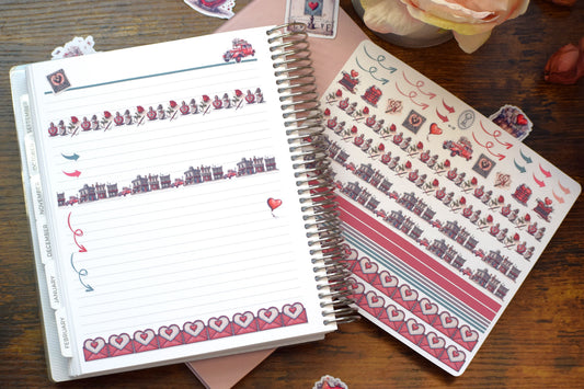 Washi Planner Sticker Sheet, Traveling Love Letter #19
