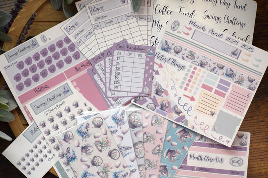 Budget Kit Add-On for the Erin Condren 7x9 and 8.5x11  Monthly Planners, Easter #3