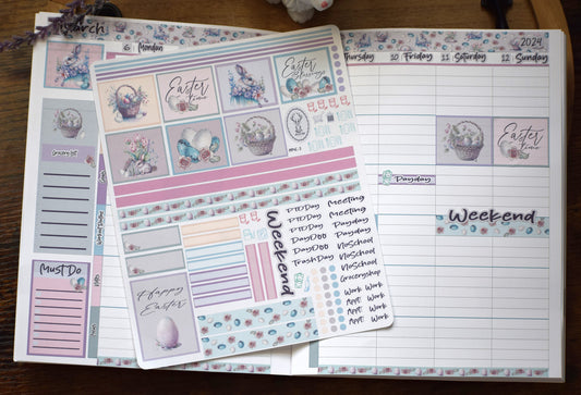 Plum Paper 7x9 ME Weekly Planner Sticker Kit #3, Easter