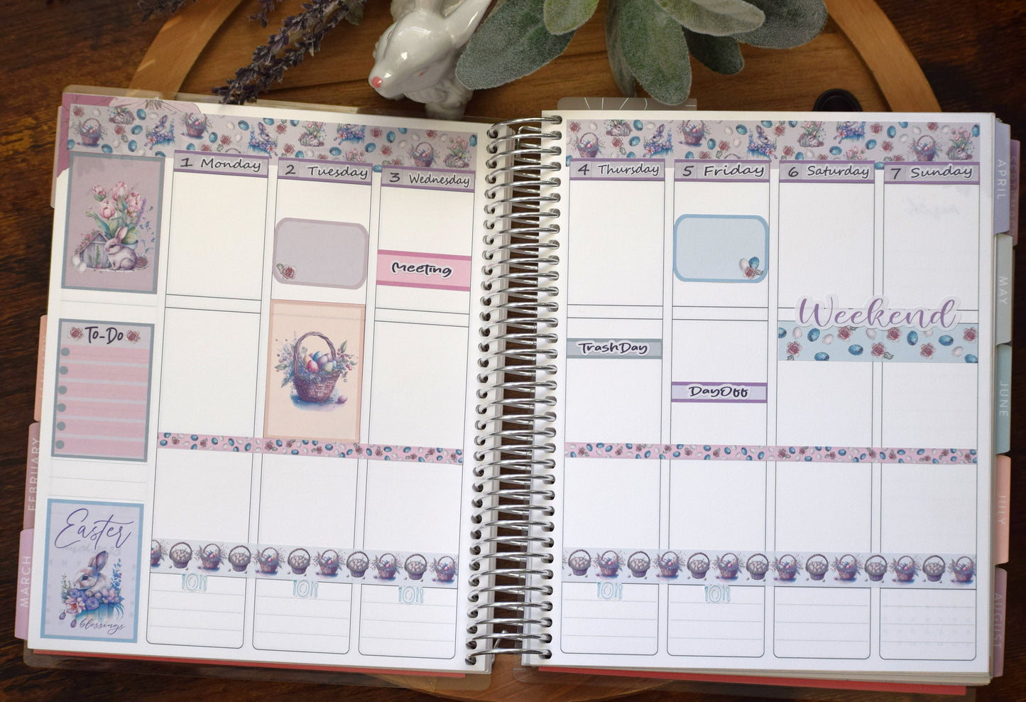 Erin Condren 7x9| Live Rich Planner Sticker Kit, Easter #3