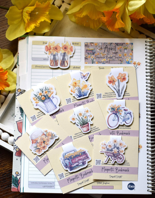 Magnetic Bookmarks, Daffodil Delight