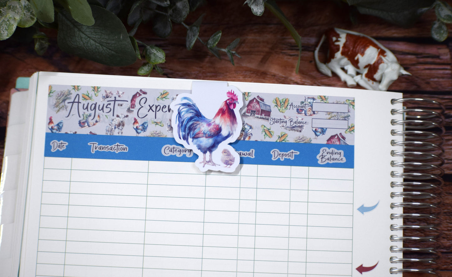 Magnetic Bookmarks, Farm Life Theme