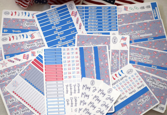 TBM BBP Workbook Sticker Kit, Red, White and Blue