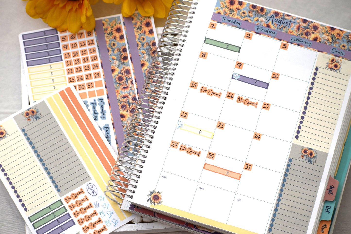 TBM BBP Workbook Sticker Kit, Sunflower Sunshine