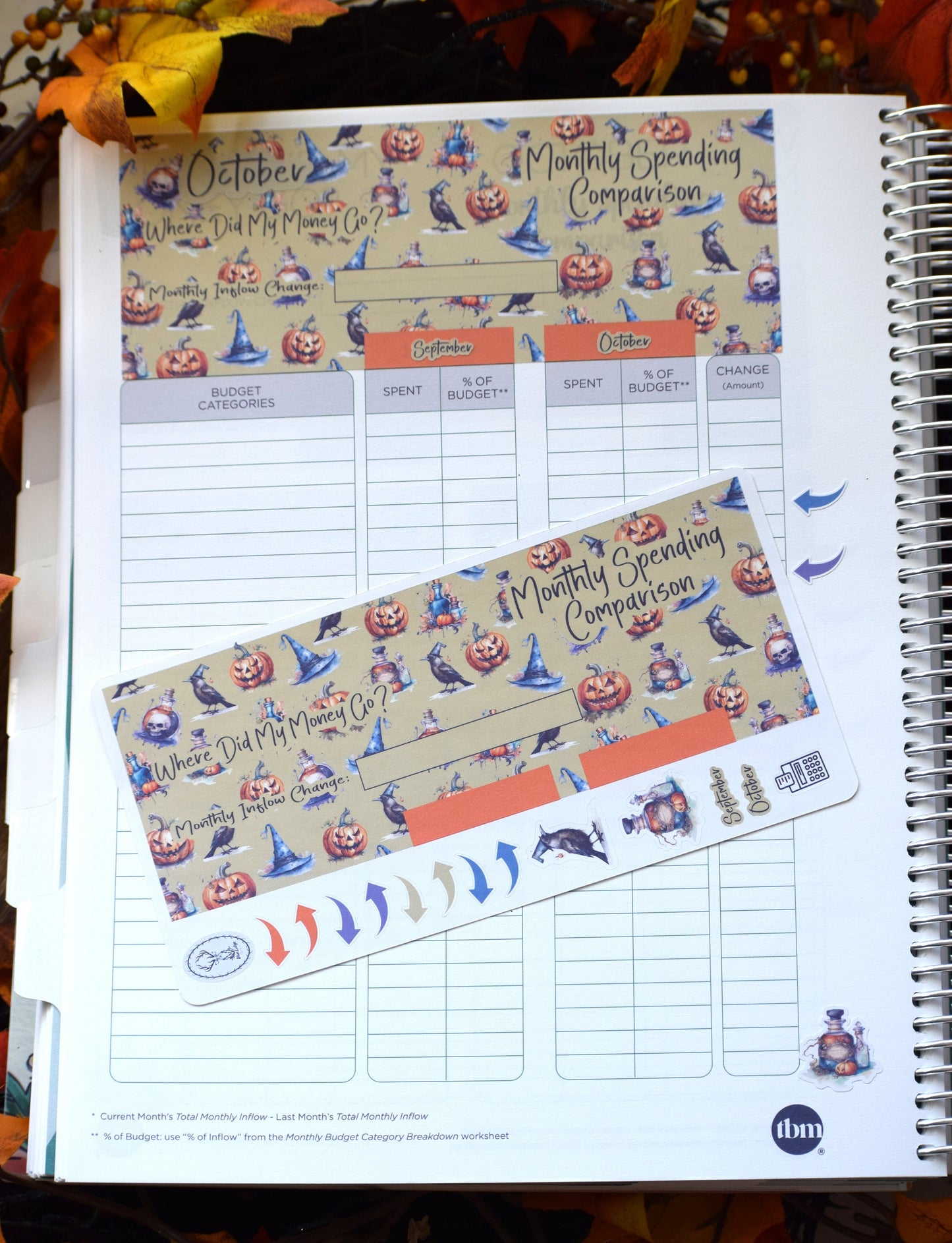 TBM BBP Workbook Sticker Kit, Halloween