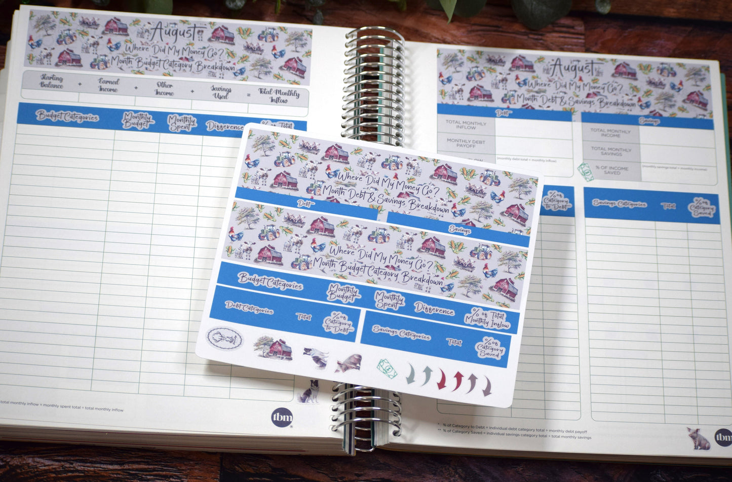 TBM BBP Workbook Sticker Kit, Farm Life