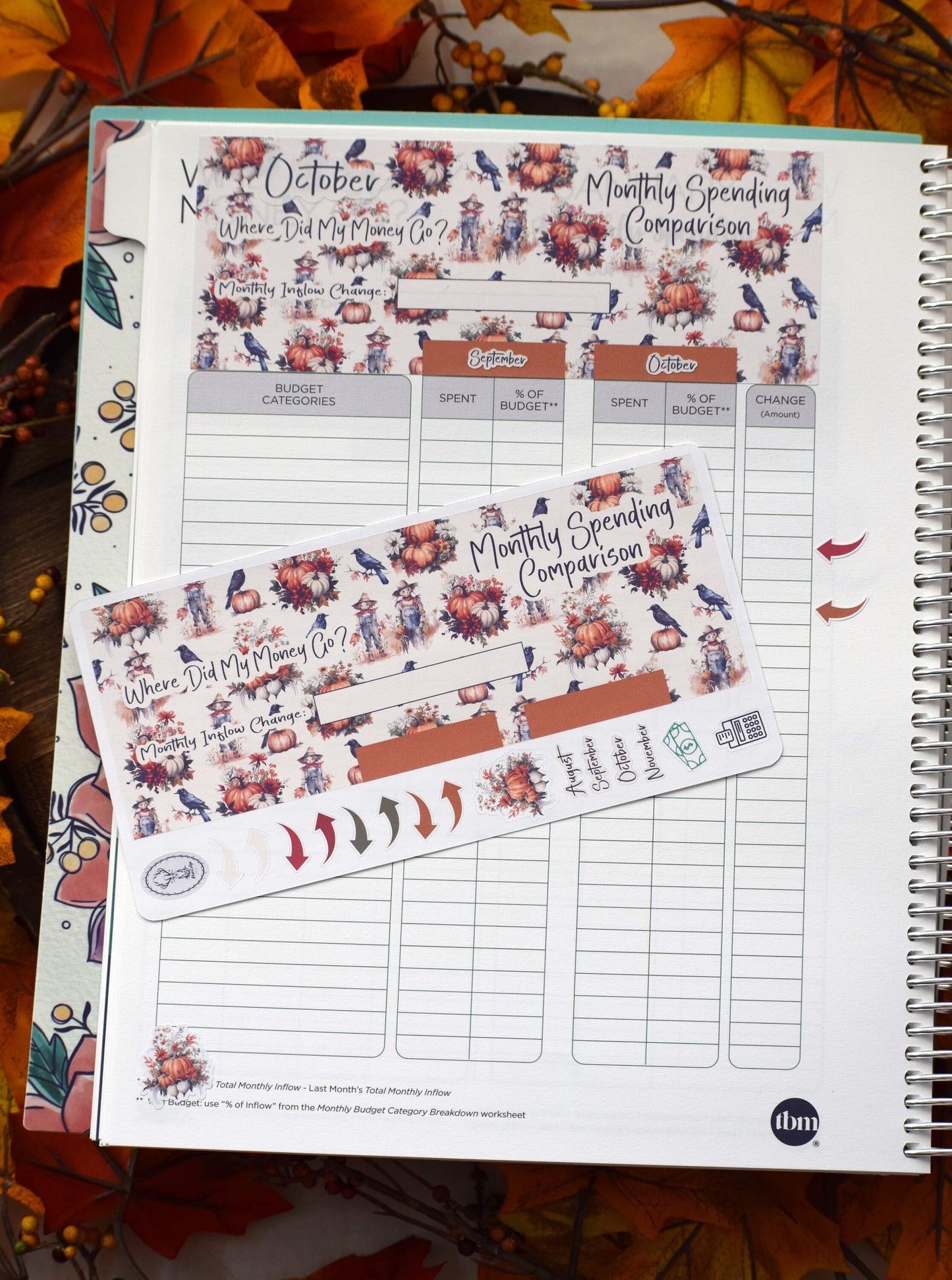 TBM BBP Workbook Sticker Kit, Pumpkins and Crows