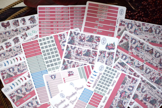 TBM BBP Workbook Sticker Kit, Western Christmas