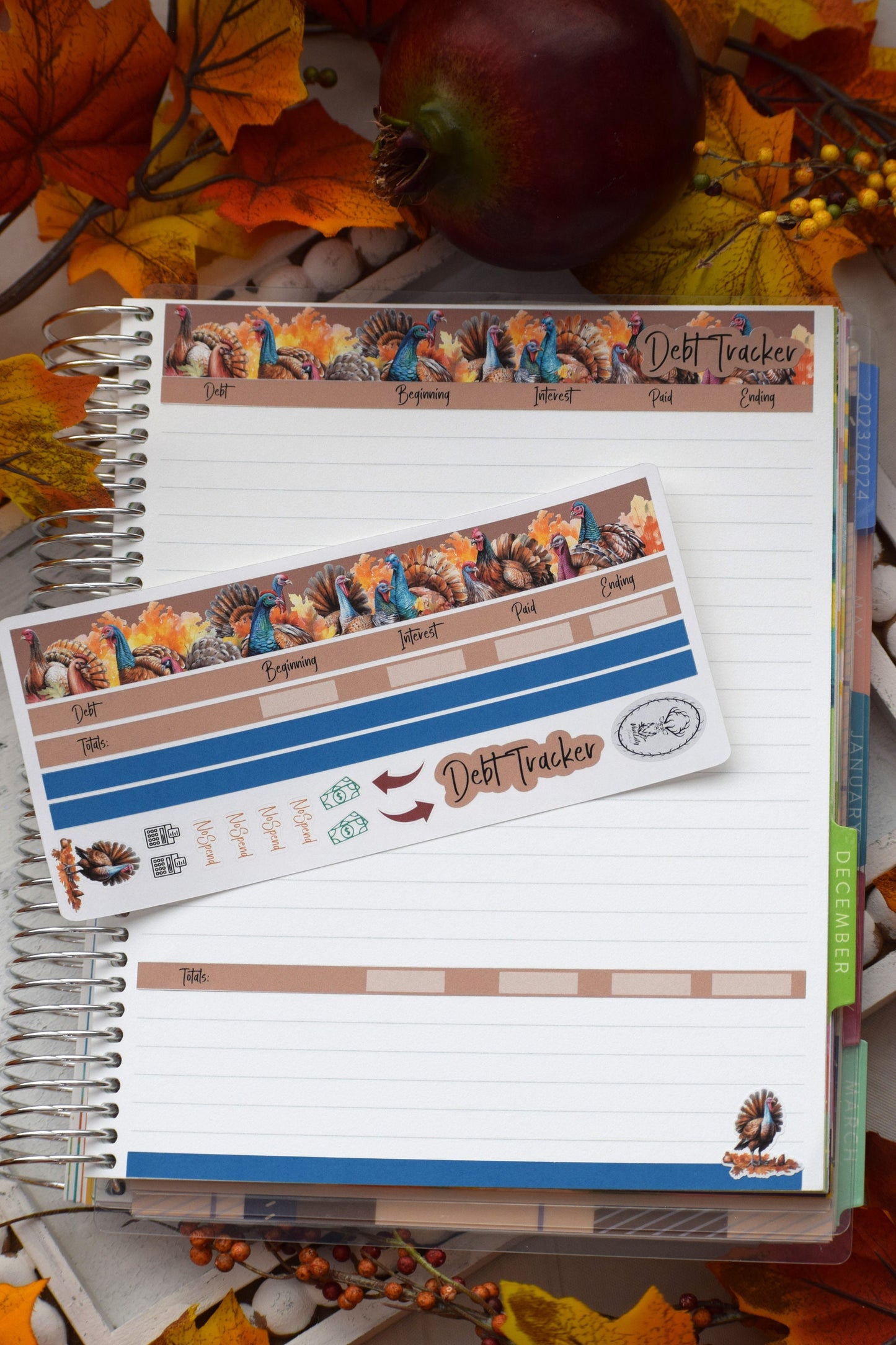 Budget Sticker Kit, Turkeys!