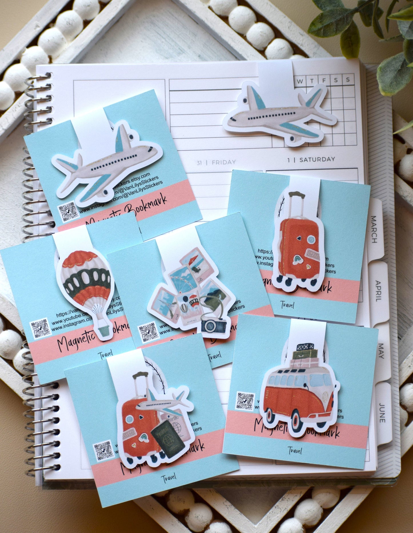 Magnetic Bookmarks, Travel