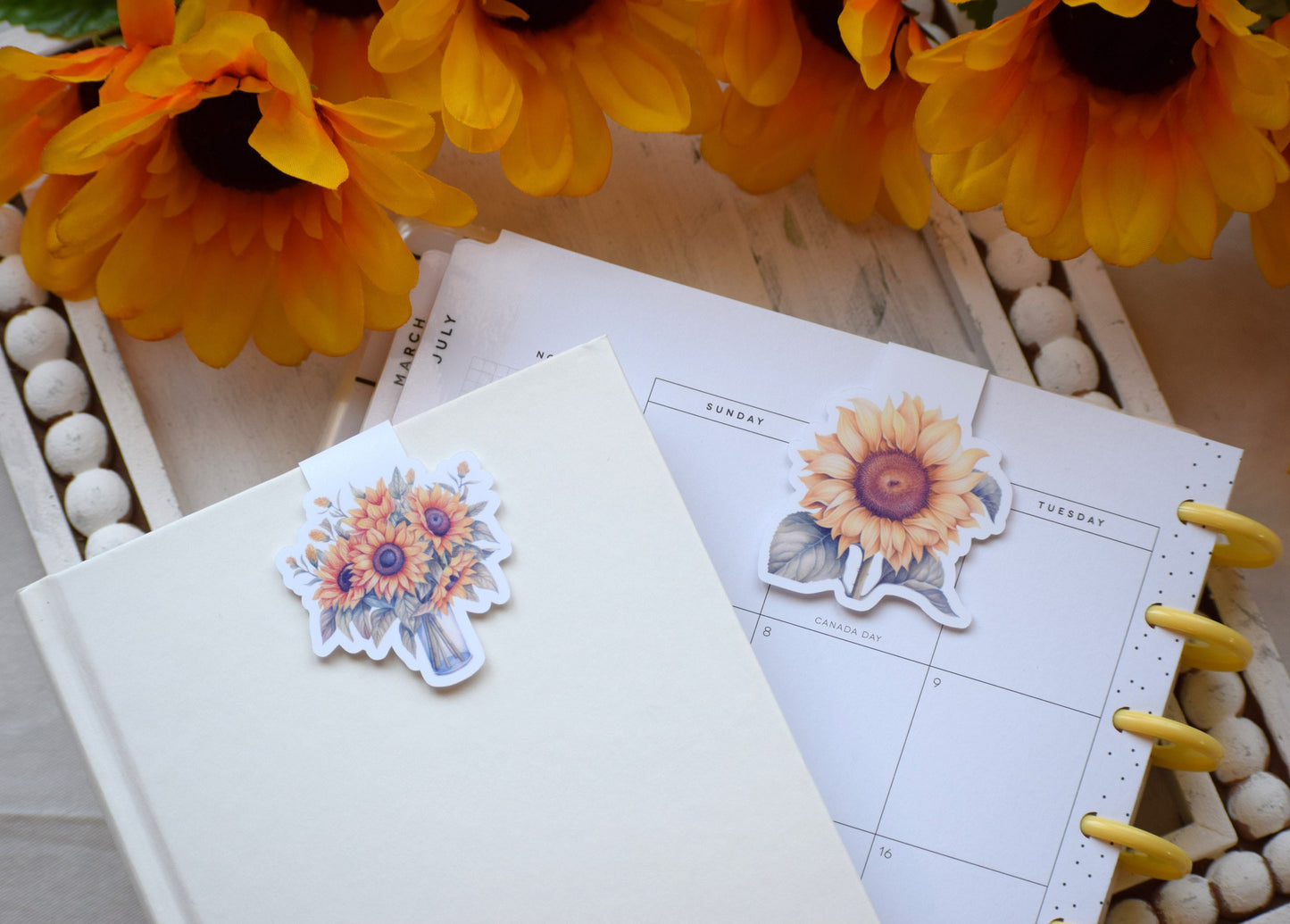 Magnetic Bookmarks, Sunflowers
