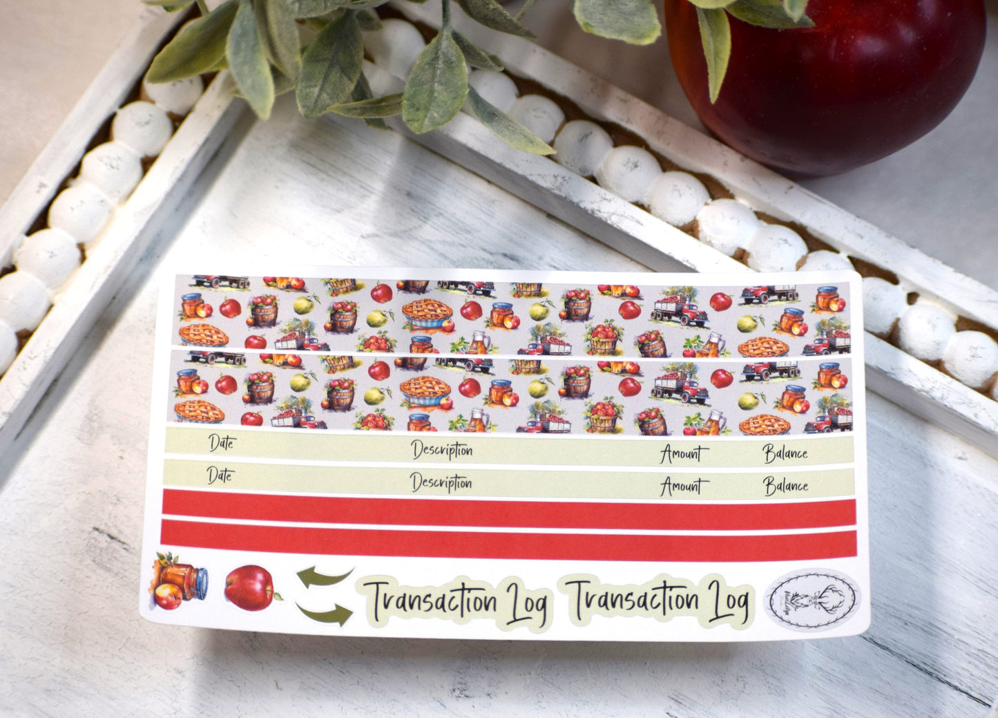 Budget Sticker Kit, Apple Picking