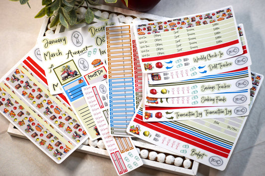 Budget Sticker Kit, Apple Picking