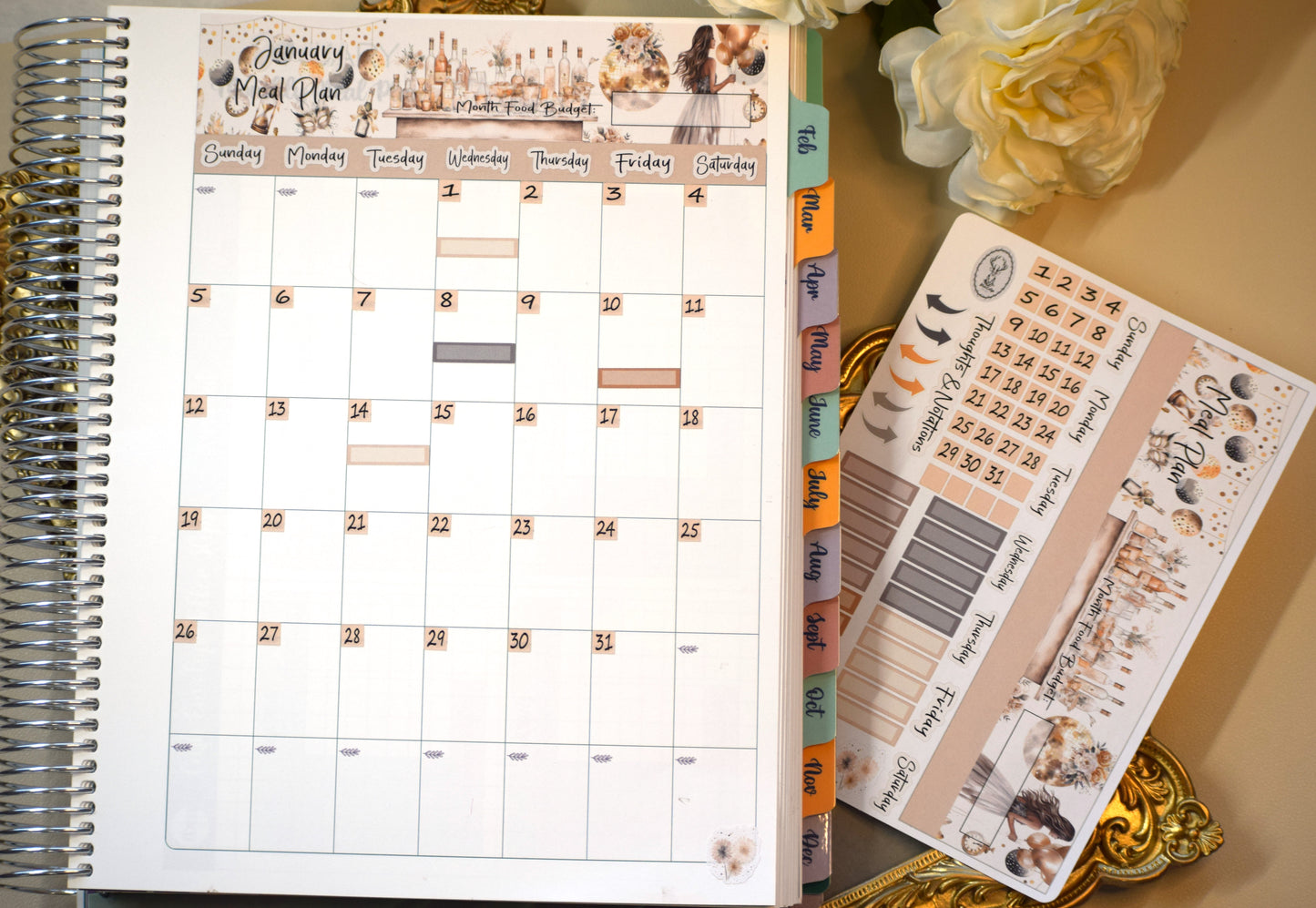 TBM BBP Workbook Sticker Kit, Golden New Year's